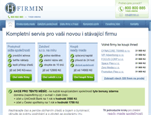 Tablet Screenshot of firmin.cz